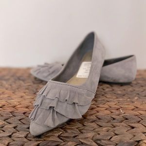 Seychelles Grey Ballet Slippers (& Burgundy)